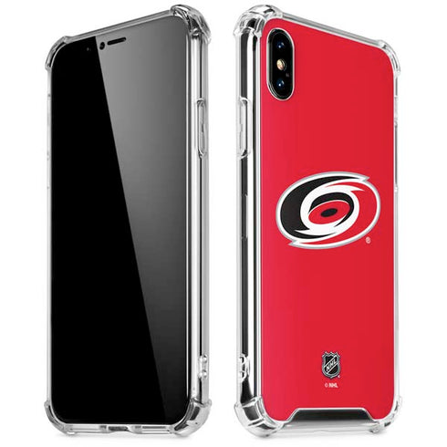 NHL Carolina Hurricanes Solid Background iPhone XS Max Clear Case